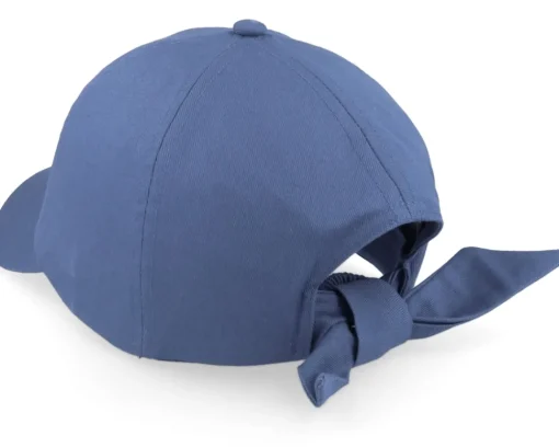 Fashion Seeberger Cotton Fabric Baseball Cap Steel Blue Dad Cap -