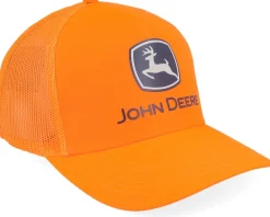 Trucker-John Deere Cotton Twill Blaze Orange Trucker -