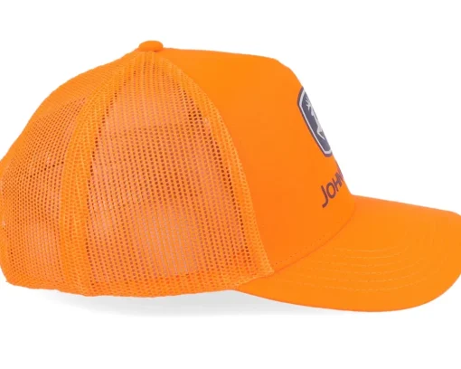 Trucker-John Deere Cotton Twill Blaze Orange Trucker -