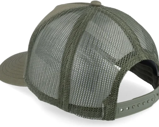Trucker-John Deere Cotton Twill Mesh Cap Olive Trucker -