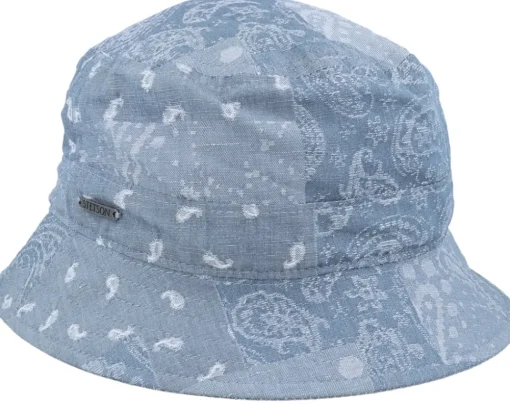 Buckets-Stetson Cotton/Linen Blue Bucket -