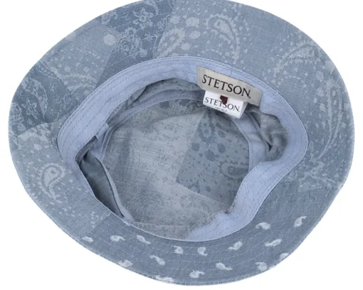 Buckets-Stetson Cotton/Linen Blue Bucket -