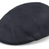 Flat Caps-MJM Hats Country Nappa Wax Dark Brown Flat Cap -