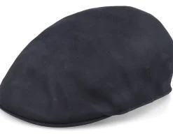 Flat Caps-MJM Hats Country Nappa Wax Dark Brown Flat Cap -