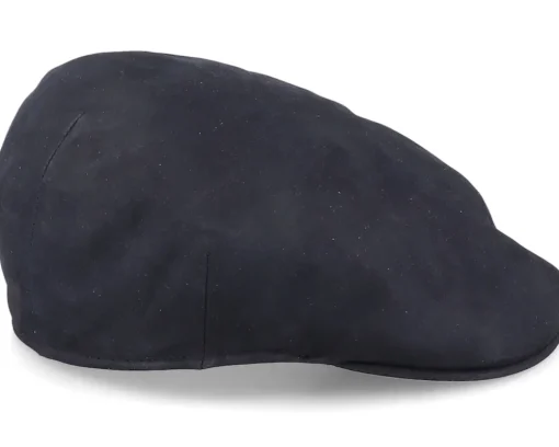 Flat Caps-MJM Hats Country Nappa Wax Dark Brown Flat Cap -