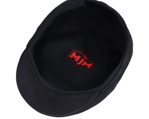 Flat Caps-MJM Hats Country Nappa Wax Dark Brown Flat Cap -
