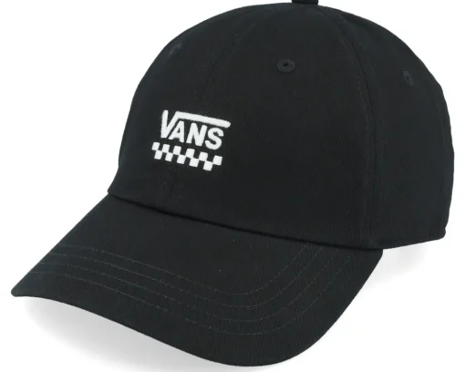 Dad Cap | Skate-Vans Court Side Curved Bill Jockey Dad Cap - Black