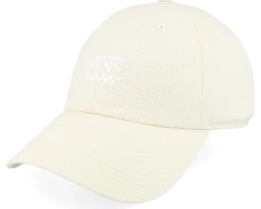 Dad Cap-Vans Court Side Curved Bill Jockey Almond Oil Dad Cap - Beige