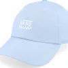 Skate-Vans Court Side Curved Bill Jockey Dusty Dad Cap - Blue