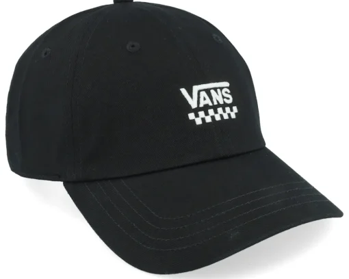 Dad Cap | Skate-Vans Court Side Curved Bill Jockey Dad Cap - Black