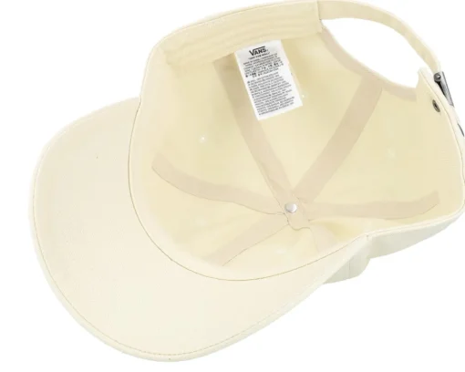 Dad Cap-Vans Court Side Curved Bill Jockey Almond Oil Dad Cap - Beige