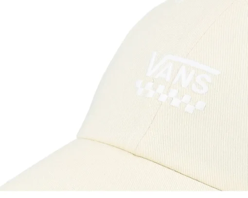 Dad Cap-Vans Court Side Curved Bill Jockey Almond Oil Dad Cap - Beige