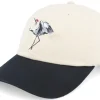 Dad Cap-Wild Spirit Crane Washed Stone/Black Dad Cap -
