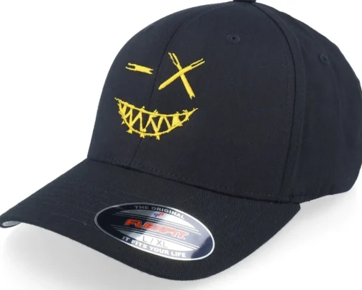 Flexfit-Iconic Crazy Smiley Yellow/Black Flexfit -