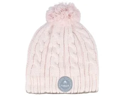 Knitted Beanies-Cabaïa Creamy Gin Light Pink Pom -