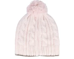 Knitted Beanies-Cabaïa Creamy Gin Light Pink Pom -