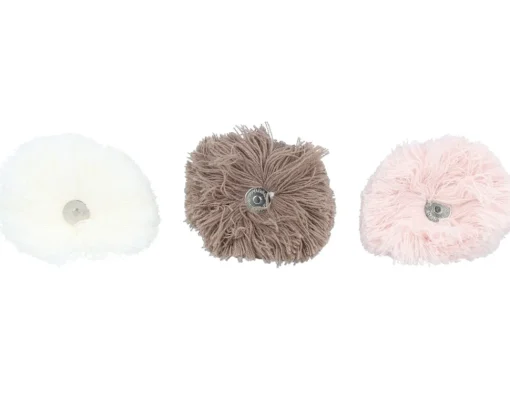 Knitted Beanies-Cabaïa Creamy Gin Light Pink Pom -