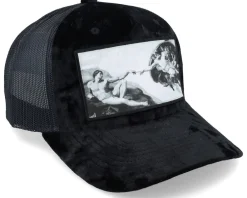 Trucker | Velvet Caps-Calza Pennello Creation Of Adam Velvet Black A-frame Trucker -