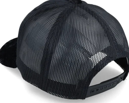 Trucker | Velvet Caps-Calza Pennello Creation Of Adam Velvet Black A-frame Trucker -