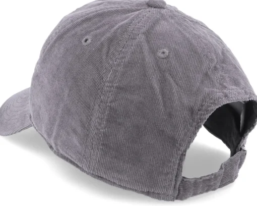 New Atlantis Creep Grigio Scuro Charcoal Thin Cord Dad Cap - Grey
