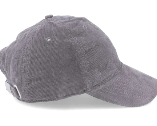 New Atlantis Creep Grigio Scuro Charcoal Thin Cord Dad Cap - Grey