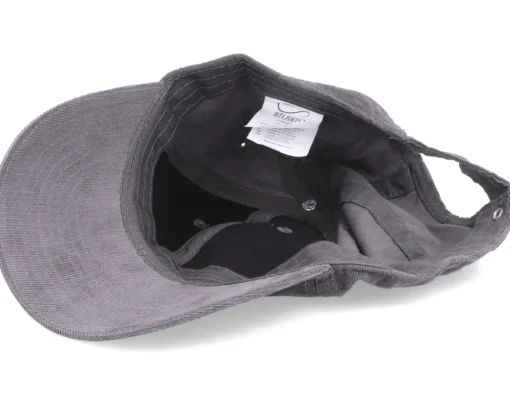 New Atlantis Creep Grigio Scuro Charcoal Thin Cord Dad Cap - Grey