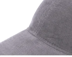 New Atlantis Creep Grigio Scuro Charcoal Thin Cord Dad Cap - Grey