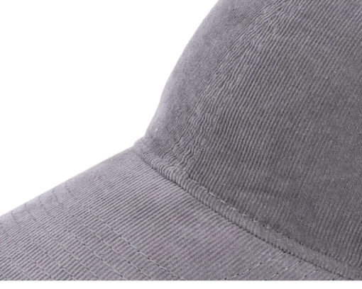 New Atlantis Creep Grigio Scuro Charcoal Thin Cord Dad Cap - Grey