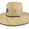 Sun Hat-Brixton Crest Sun Tan/Olive Surplus Straw Hat -
