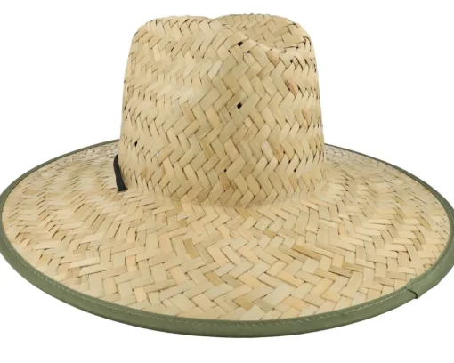 Sun Hat-Brixton Crest Sun Tan/Olive Surplus Straw Hat -