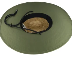 Sun Hat-Brixton Crest Sun Tan/Olive Surplus Straw Hat -
