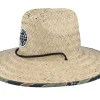 Discount Brixton Crest Sun Tan/Tiger Camo Straw Hat -
