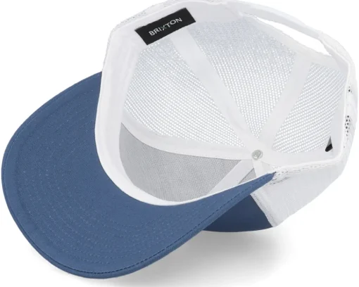 Organic Caps-Brixton Crest X Mesh Joe /White Trucker - Blue