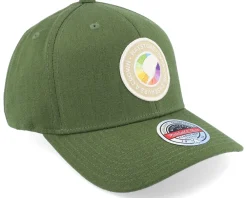 Adjustable-Hatstore Crown Badge Sand/Rainbow Olive 110 Adjustable -