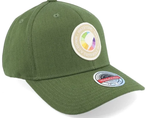 Adjustable-Hatstore Crown Badge Sand/Rainbow Olive 110 Adjustable -