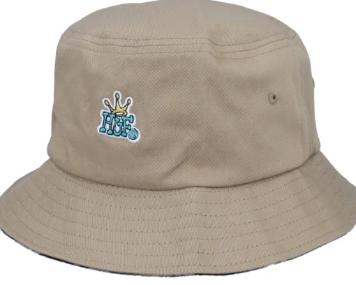 Discount HUF Crown Reversible Hat Camel Bucket -