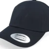 Dad Cap-Iconic Crown Side Embroidered Black Dad Cap -