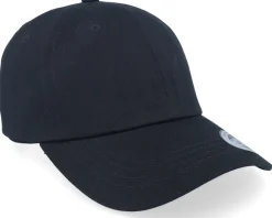 Dad Cap-Iconic Crown Side Embroidered Black Dad Cap -