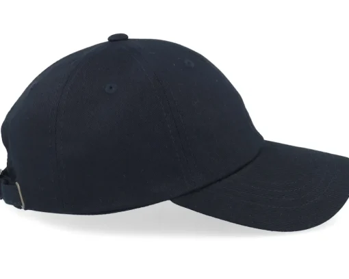 Dad Cap-Iconic Crown Side Embroidered Black Dad Cap -