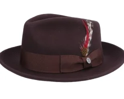 Best Jaxon & James Crushable C-Crown Brown Fedora -