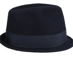 Trilby Hats-Jaxon & James Crushable Dekker Black Trilby -
