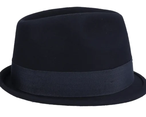 Trilby Hats-Jaxon & James Crushable Dekker Black Trilby -