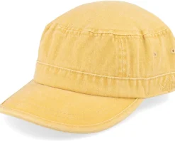 Army-MJM Hats Cuba Dyed Cotton Twill Yellow Army -