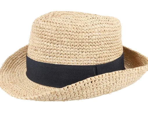 Straw Hat-MJM Hats Culebra W Raffia Natural Straw Hat -