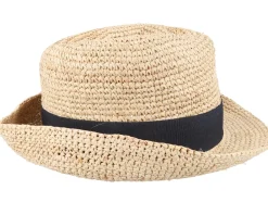 Straw Hat-MJM Hats Culebra W Raffia Natural Straw Hat -