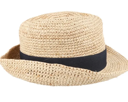 Straw Hat-MJM Hats Culebra W Raffia Natural Straw Hat -