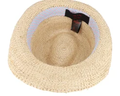 Straw Hat-MJM Hats Culebra W Raffia Natural Straw Hat -