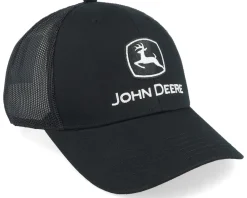 Best John Deere Current Embroidery Black Trucker -