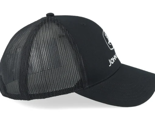 Best John Deere Current Embroidery Black Trucker -