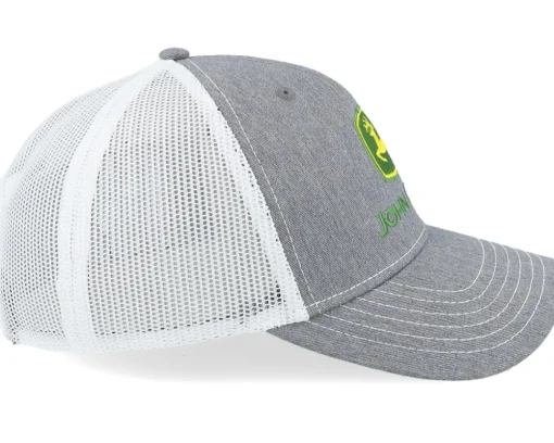 Trucker-John Deere Current Embroidery White/Grey Trucker -